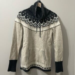 Eddie Bauer cotton wool cowl neck sweater